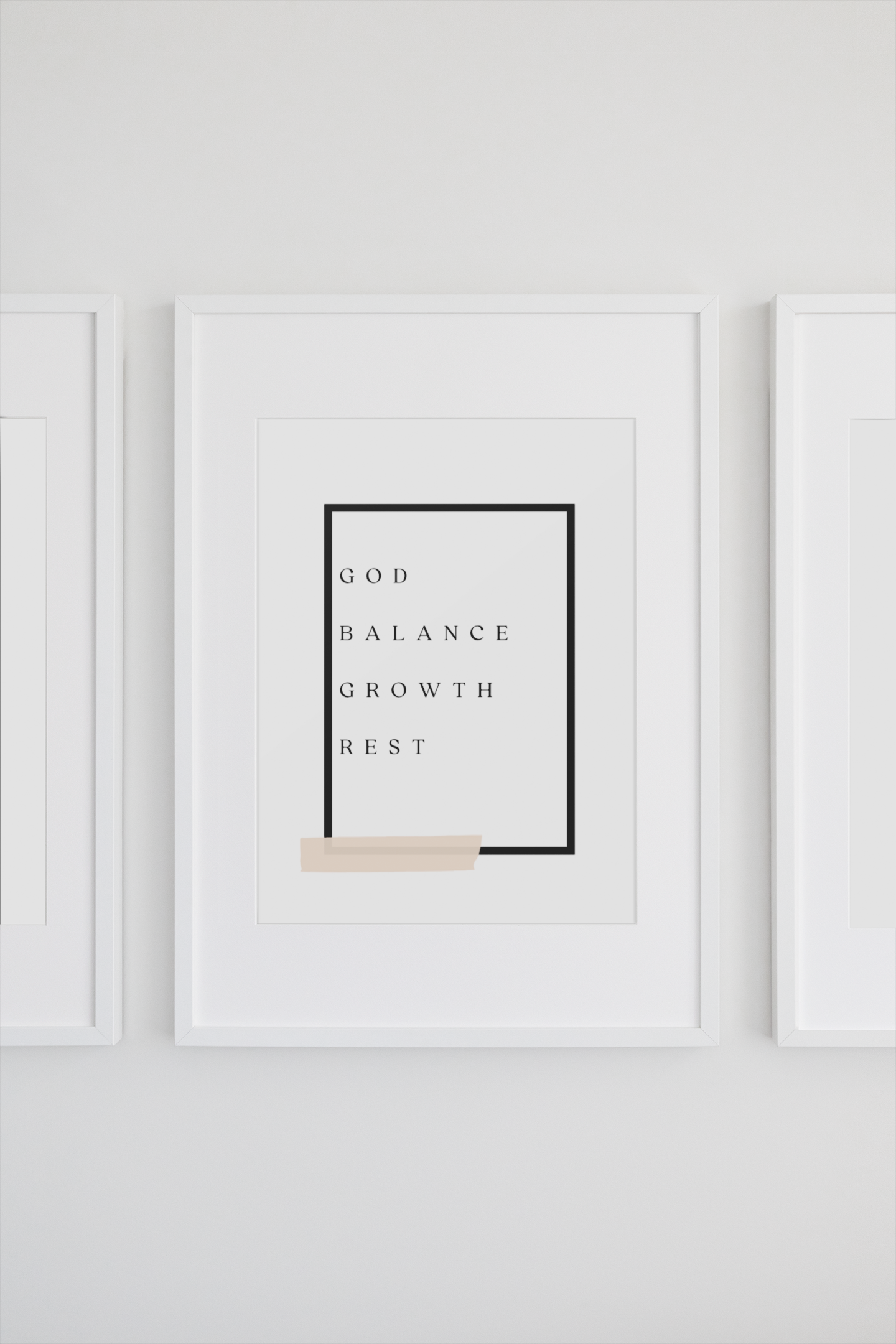 God, Balance, Growth, Rest - Wall Art by Earth Tone Things