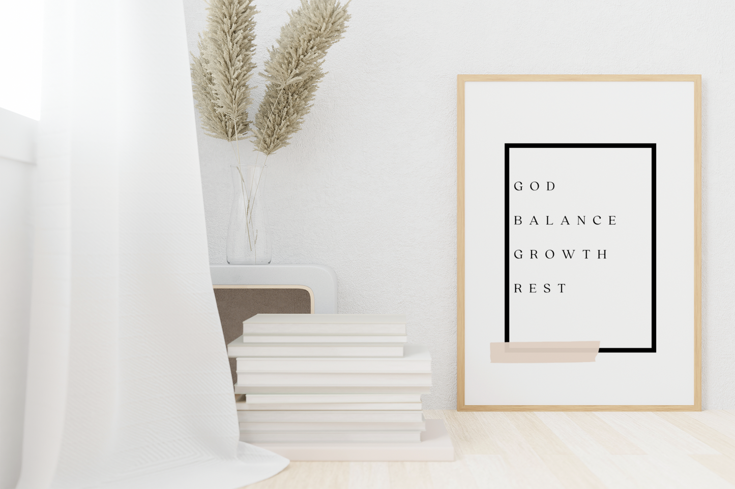 God, Balance, Growth, Rest - Wall Art by Earth Tone Things